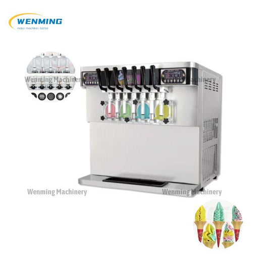 Desktop 5-Color Commercial Ice Cream Machine