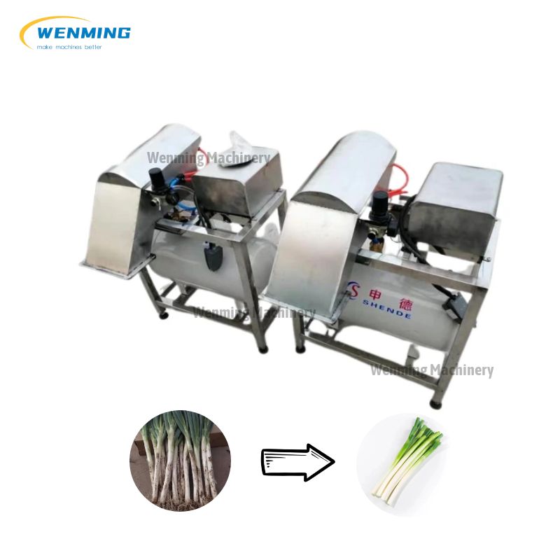 Full Automatic Green Onion Peeling and Root Cutting Machine