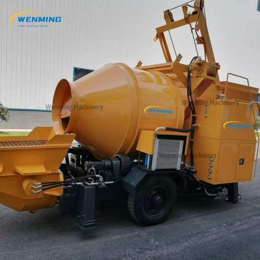 concrete mixer and pump