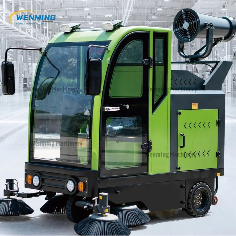 Electric Road Cleaning Machine Road Sweepers for Sale with Water Spraying and Dust Suppression