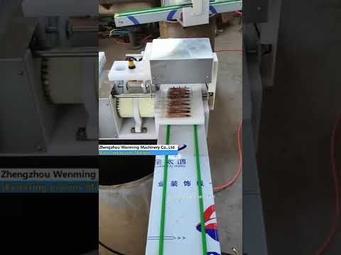 Fast speed Grilled Prawn Skewers thai prawn skewers machine prawn satay skewers