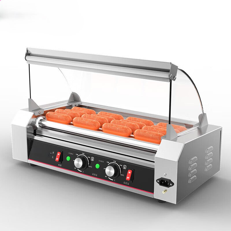 Commercial Hot Dog Roller With Bun Warmer