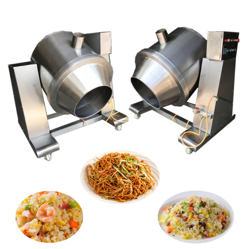 Drum Type Automatic Stir Fryer Automatic Fried Rice Machine Restaurant ...