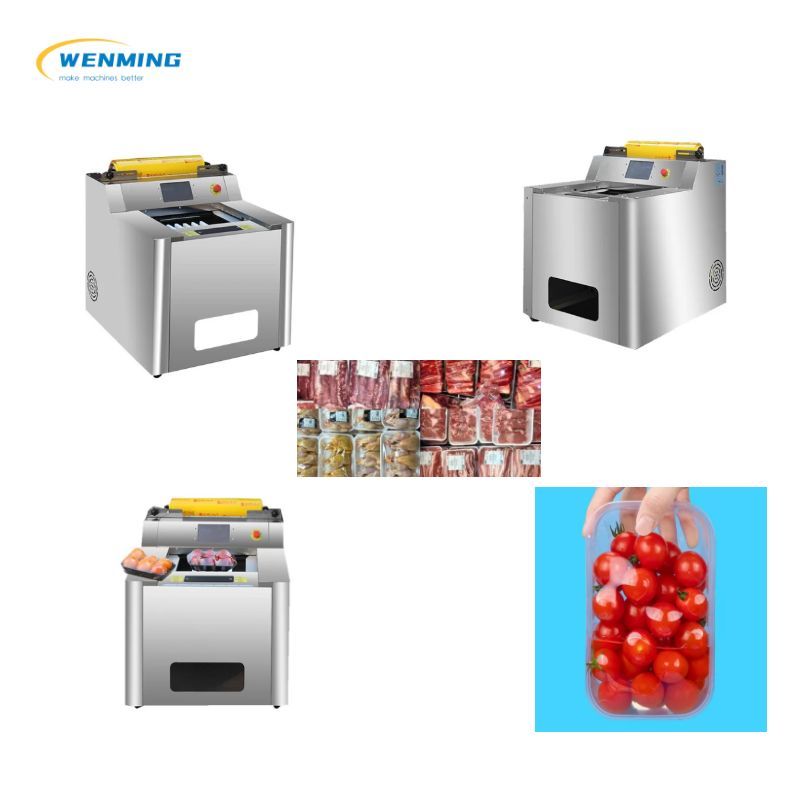 Supermarket Meat, Vegetable, Fruit, And Fresh Bread Plastic Wrap Packaging Machine