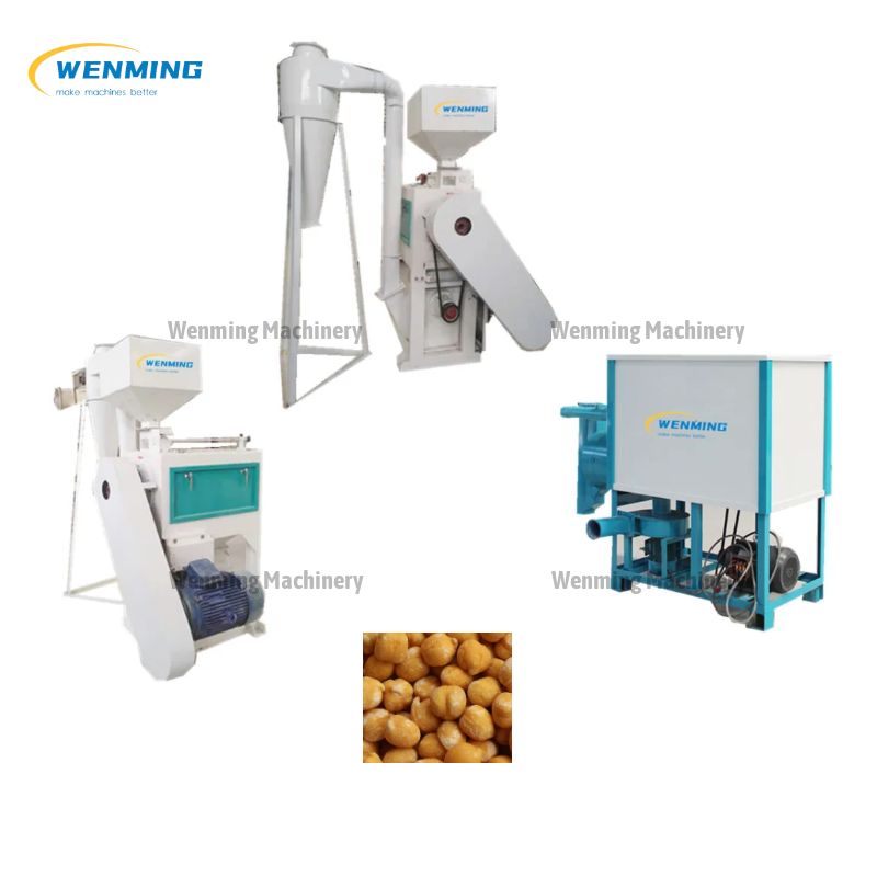 Curried Chickpeas Peeling Machine