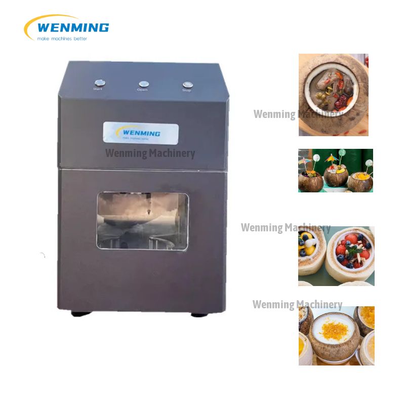 Multifunctional electric coconut opening machine