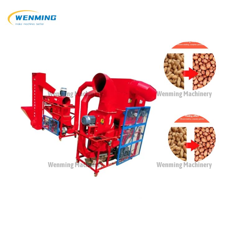 Dust-Removing Peanut Sheller