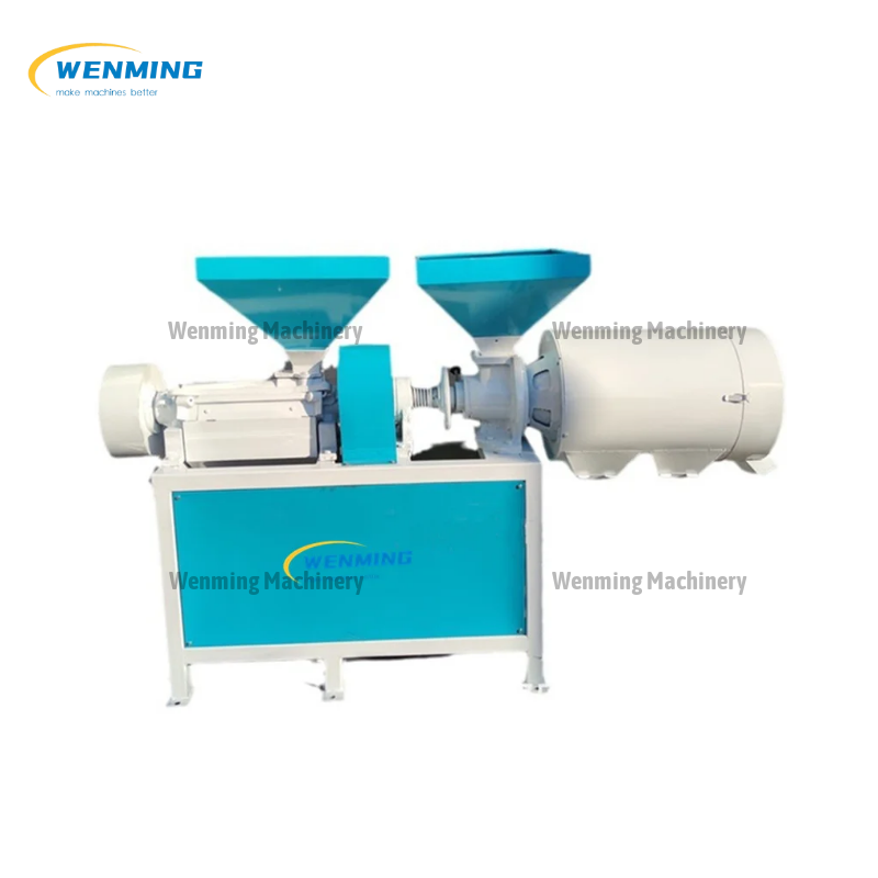 Corn Peeling And Grits Making Machine