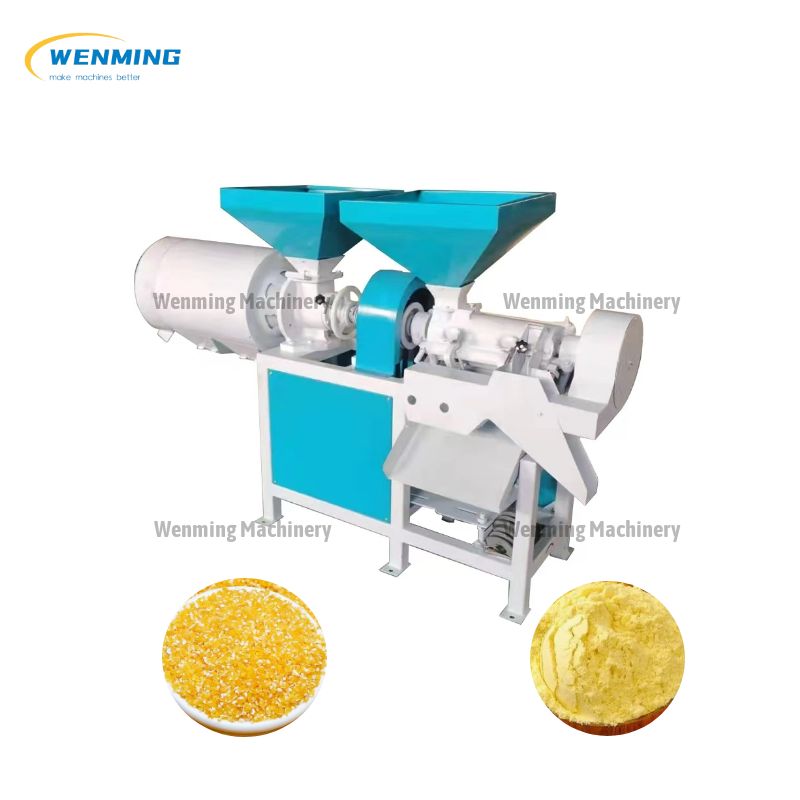 Corn Peeling And Grits Making Machine