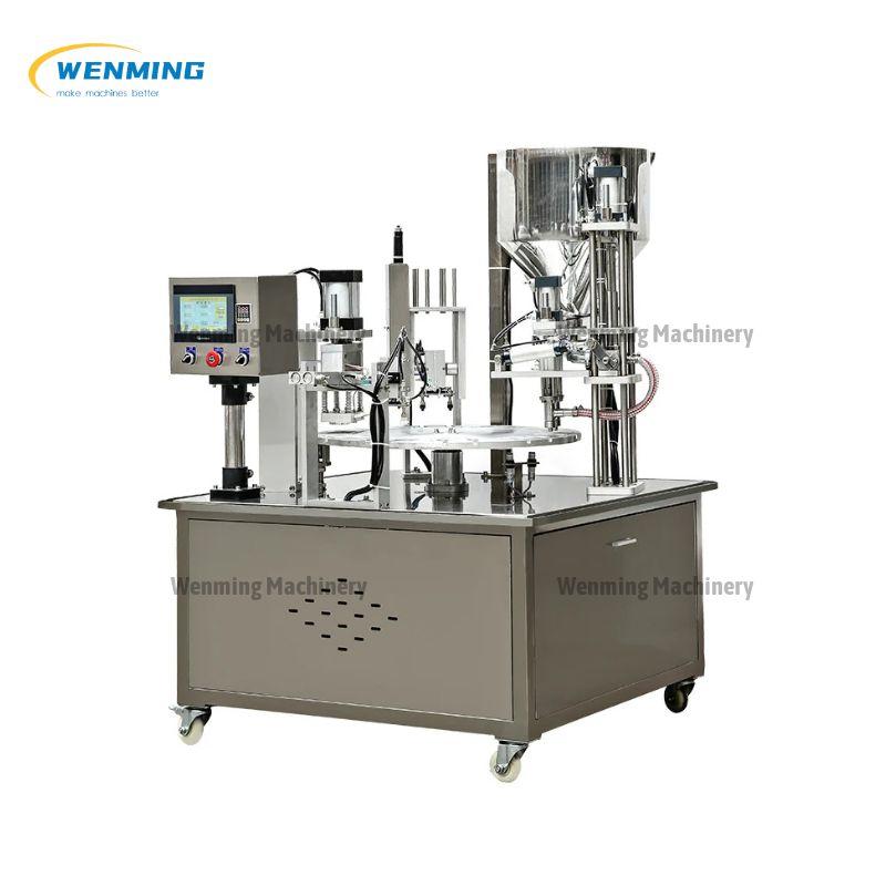 Rotary Cup Filling And Sealing Machine
