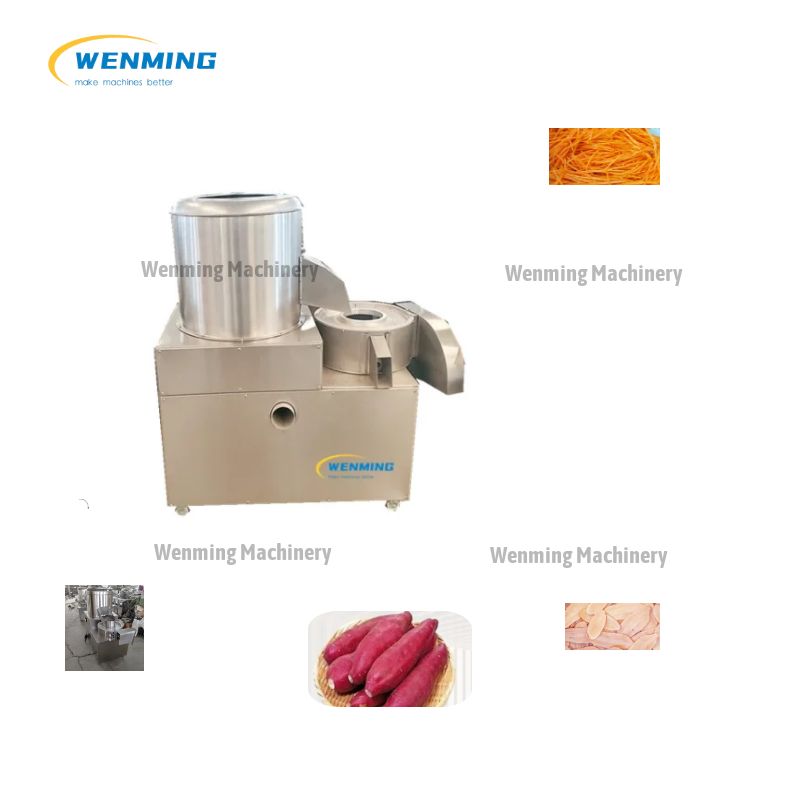 White Radish Peeling And Cutting Machine