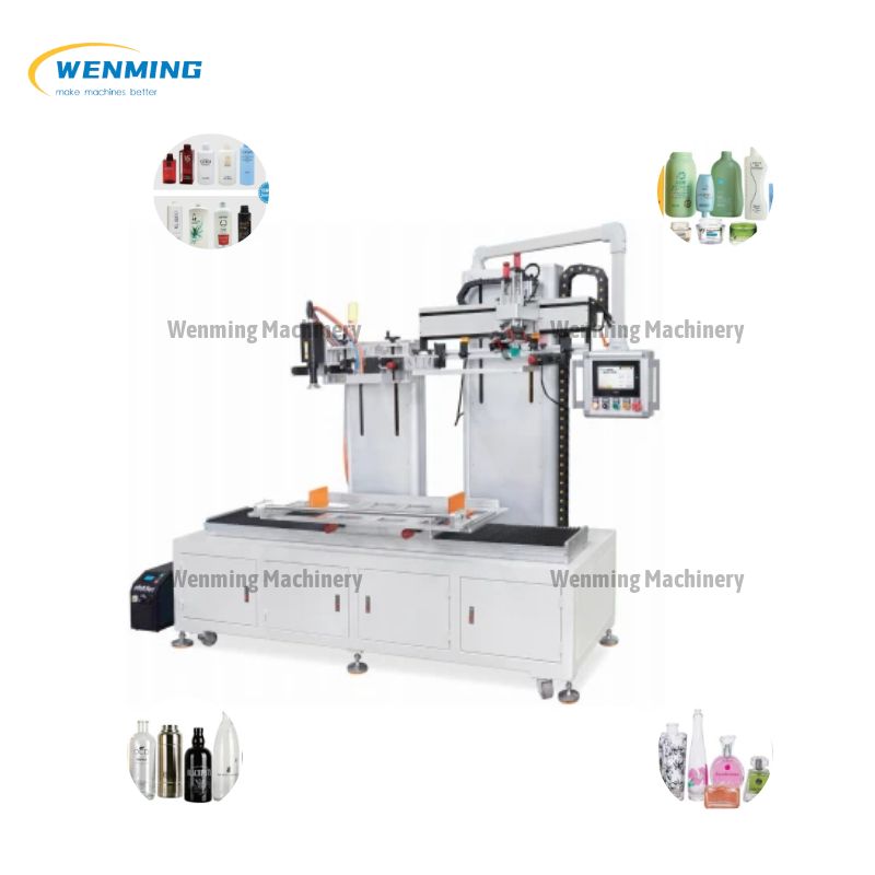 Five Color Horizontal Servo Turntable Screen Printing Machine