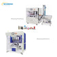 Five Color Horizontal Servo Turntable Screen Printing Machine
