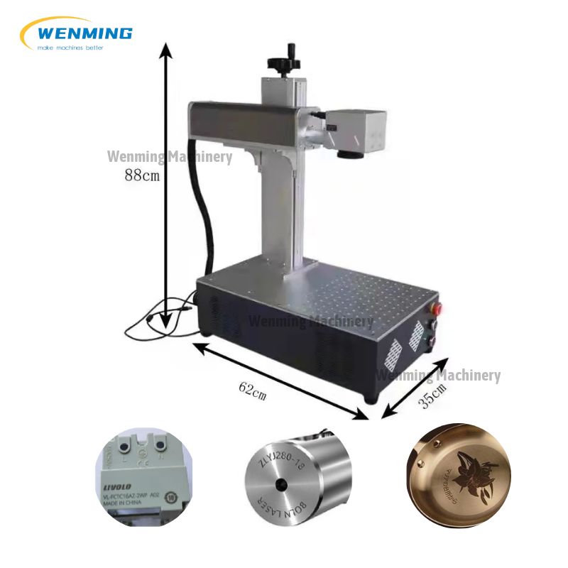 20W Fiber Laser Engraver, Laser Marking Machine for Metal Engraving Max  Raycus Laser 1064nm Steel Aluminum Copper Etching