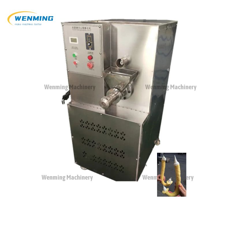 Ice Cream Hollow Tube Pop Corn Puff Extruder Machine