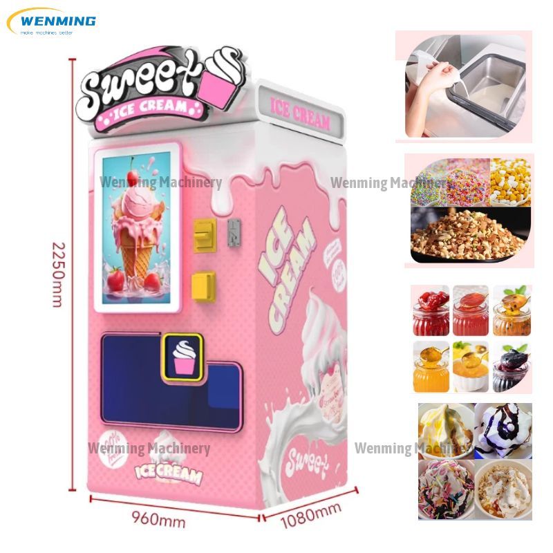 Fully Automatic Robotic Arm Ice Cream Vending Machine
