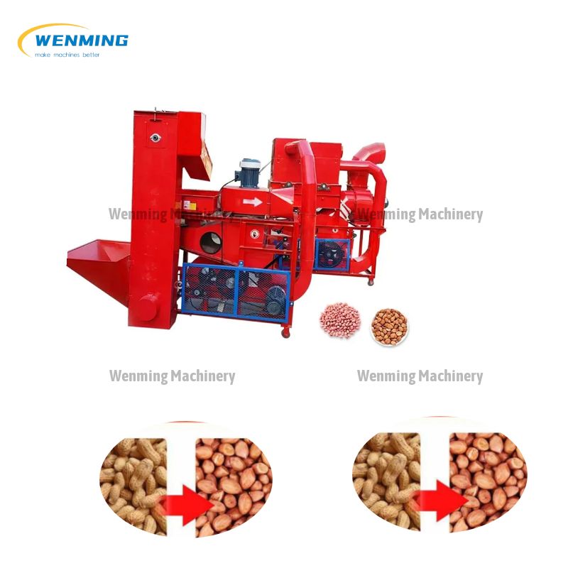 Peanut Sheller With Automatic Loading, Removing Impurities And Stone