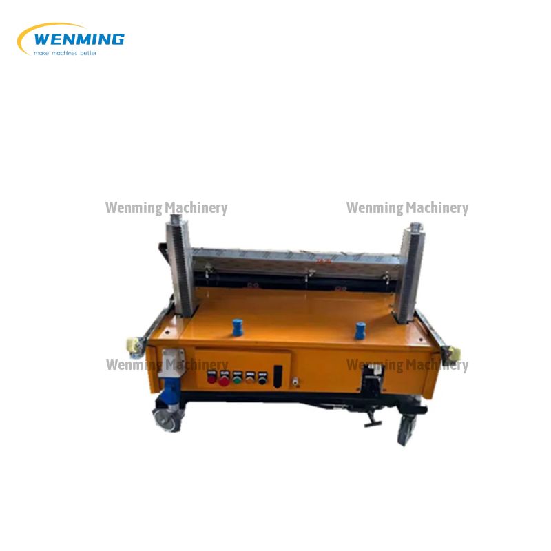 Concrete wall plastering machine