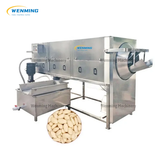 Walnut cleaning and peeling machine