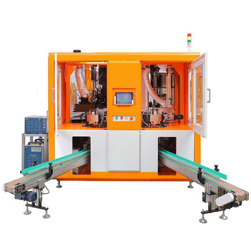 Advanced Pneumatic Turntable Flat Screen Printing Machine Four Color Screen Printing Dragon