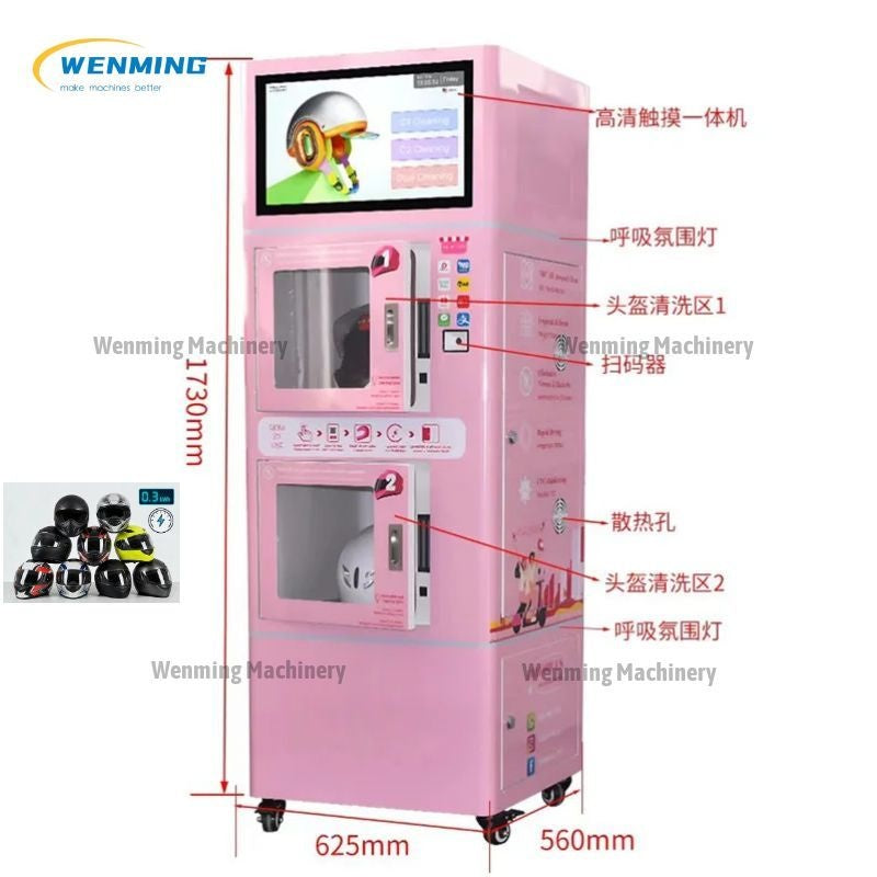 Single-Compartment Self-Service Helmet Cleaning Machine