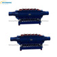 Metal Surface Deburring Tube Vibratory Trough Machine 
