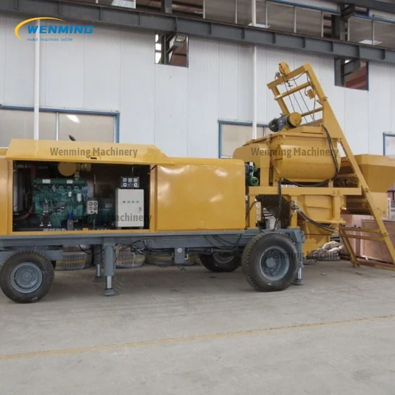 cement mixer and pump