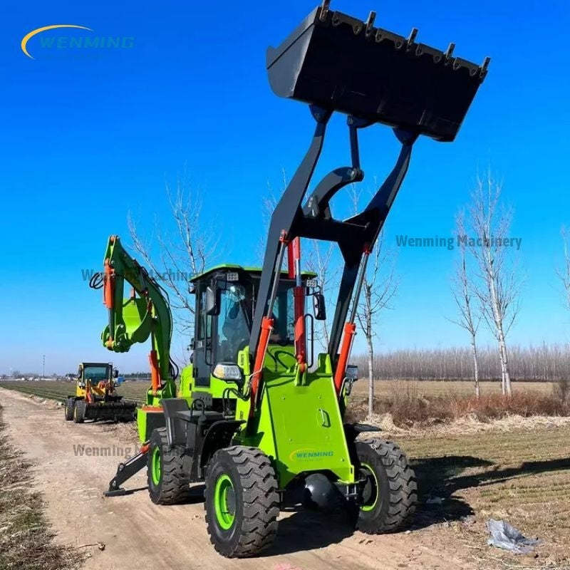 front end loader with backhoe