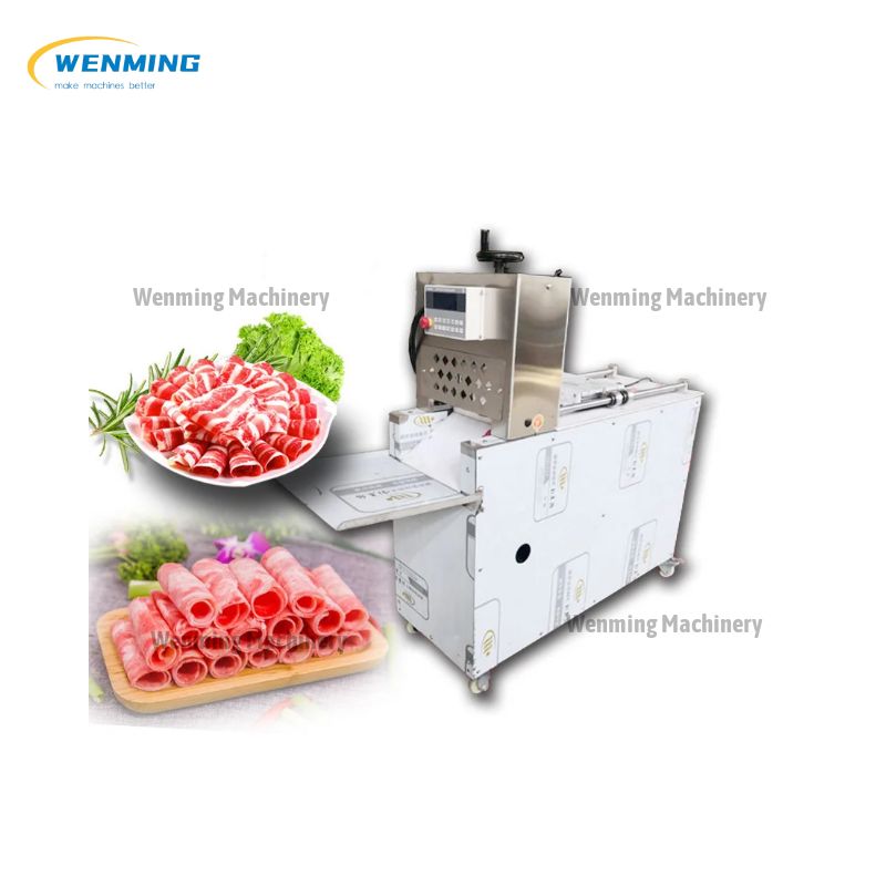 Frozen Black Chicken Roll Cutting Machine 