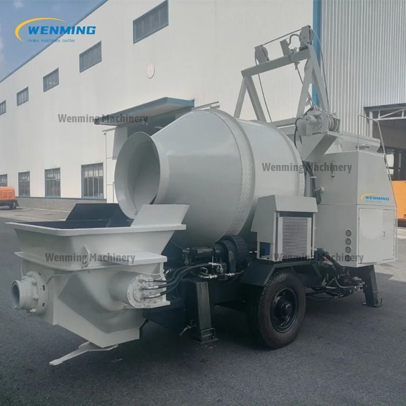 Portable Diesel Concrete Mixer with Pump