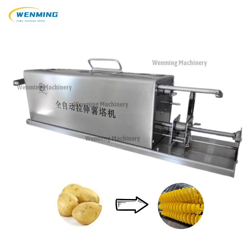 Electric Spiral Potato Cutter Chips Slicer Machine