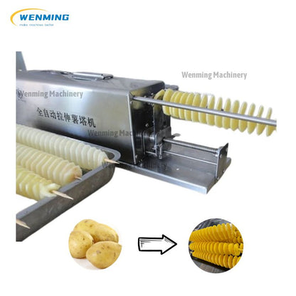 Stainless Steel Electric Potato Spring Machine, Curly Potato Machine Spring  Potato Machine - Newin