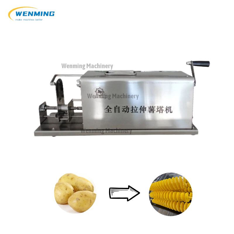 Electric Spiral Potato Cutter Chips Slicer Machine