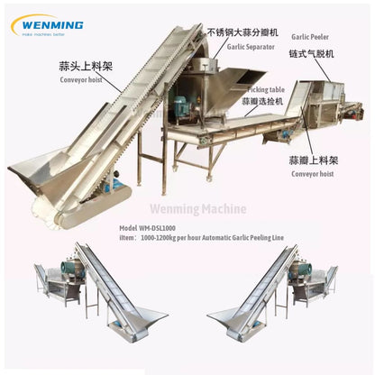 Automatic-Garlic-Peeling-Production-line