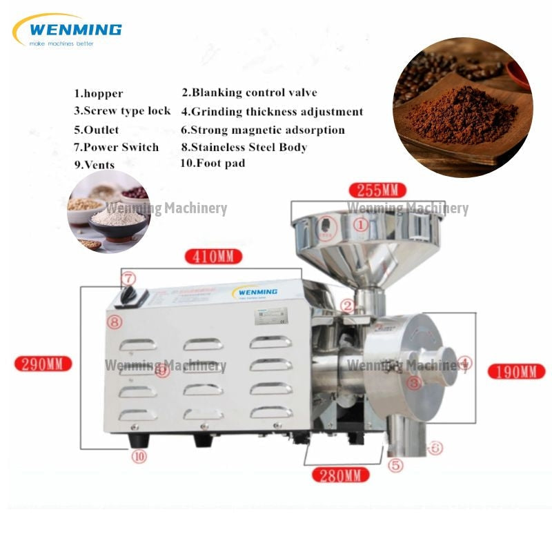 SUS304 黑胡椒粉碎机 自动盐和胡椒研磨机 – WM machinery