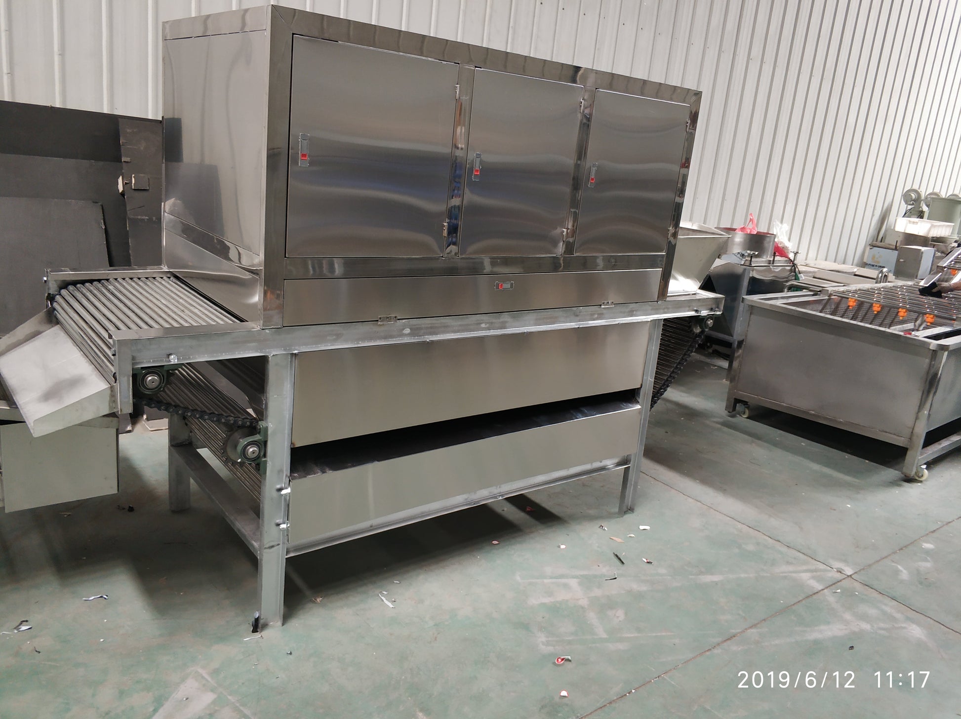 Chain type Garlic Peeling machine