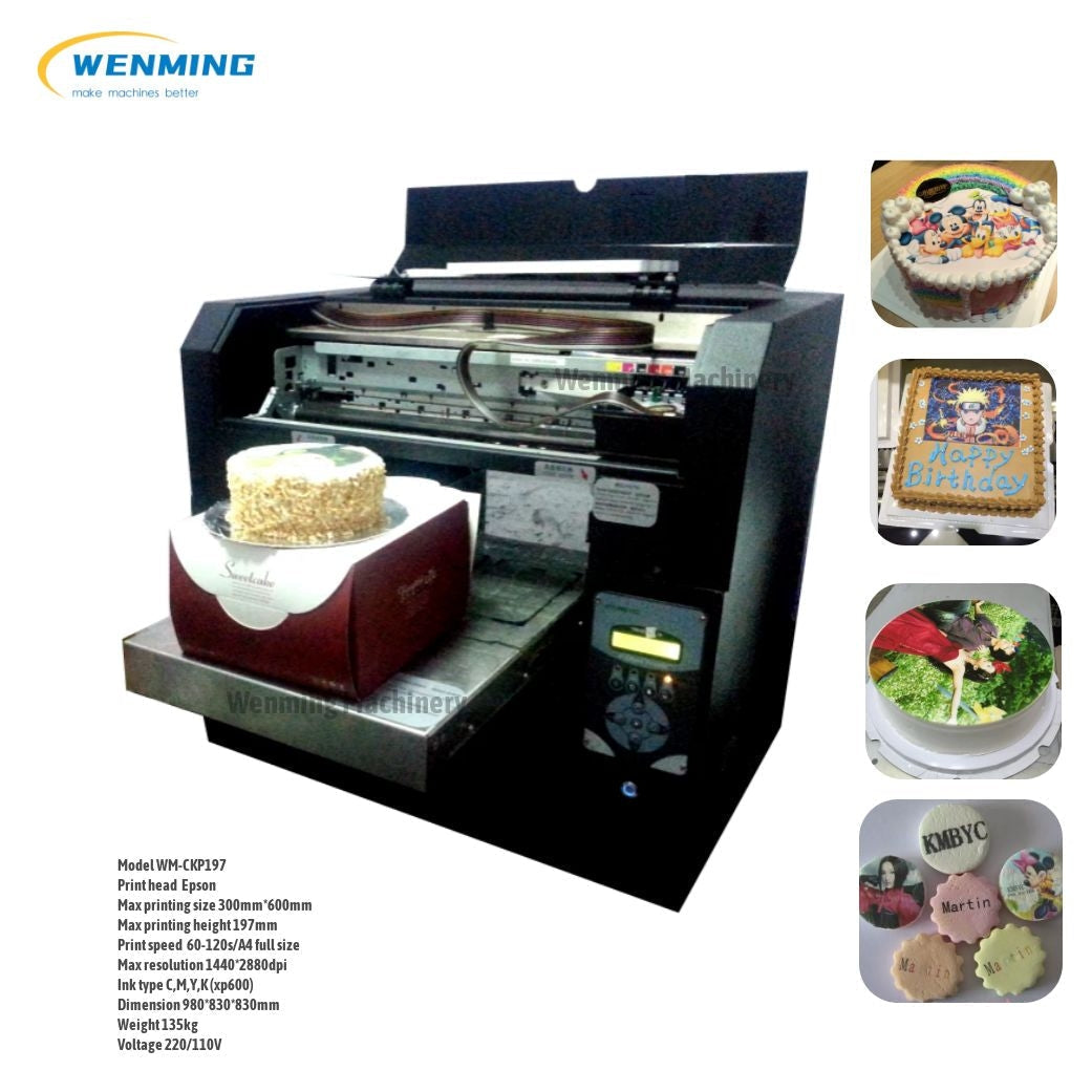 Edible Cake Printer Printing Machine