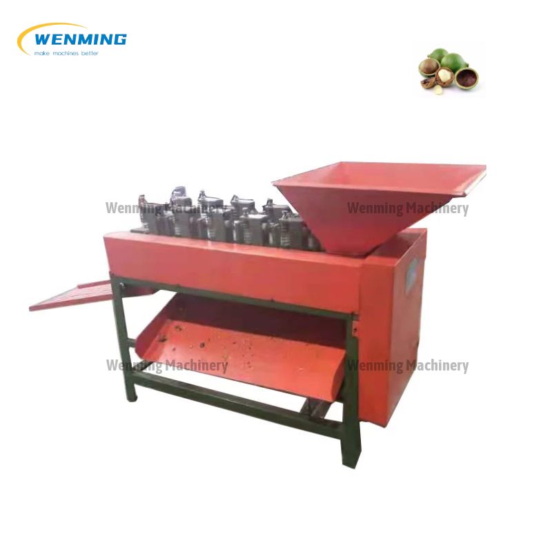 Macadamia peeling machine