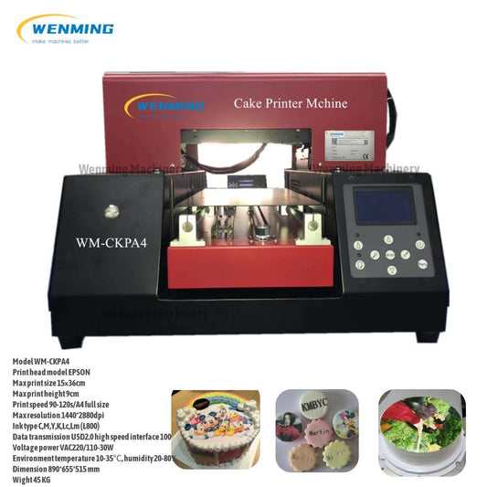 Edible Cake Printer Printing Machine