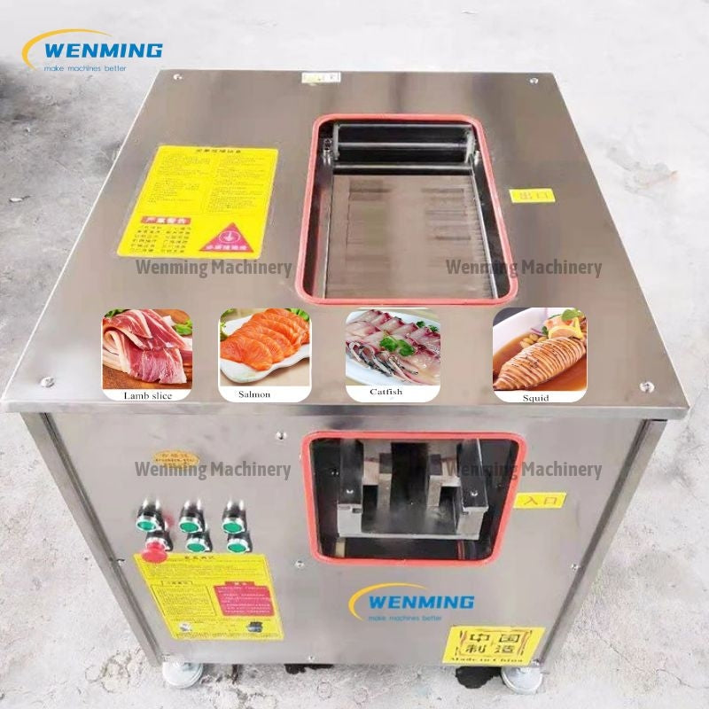像人类厨师自动切鱼机一样节省labar 电动香肠切片机– WM machinery